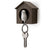 Single Sparrow Key Ring Holder  Brown House Original Design by Qualy