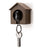 Single Sparrow Key Ring Holder  Brown House Original Design by Qualy